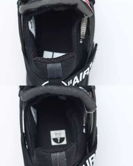 OFF-WHITE x Nike Air Presto黑色真假对比  OFF-WHITE x Nike Air Presto黑色真假对比图