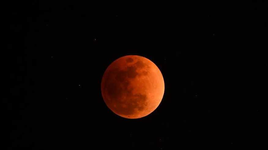 超级月亮2018月全食高清图组 血月红月亮图片赏析