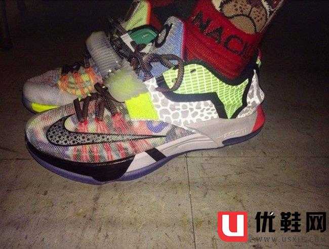 801778-944,KD7,Nike,What The K 801778-944KD7 KD7 “What The” 上脚实拍